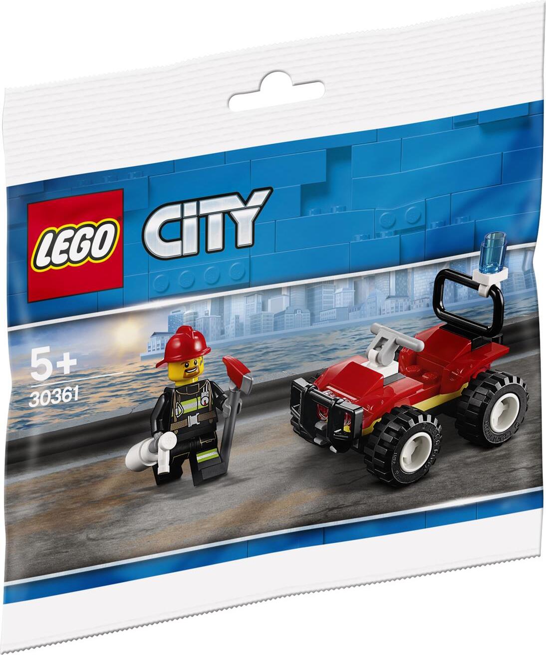 LEGO City Fire ATV 30361, Stavebnica, 5 rok / roky, Plast, 39 kusov