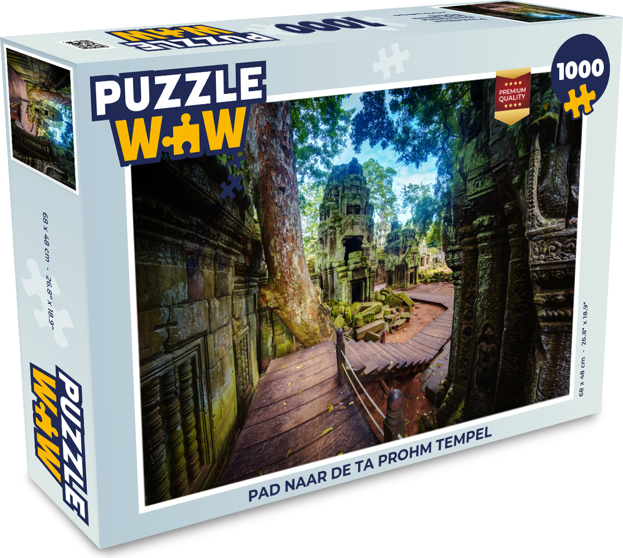 MuchoWow® Puzzle 1000 Teile Pfad zum Ta Prohm Tempel - Erwachsene - Rätsel 136|51549985