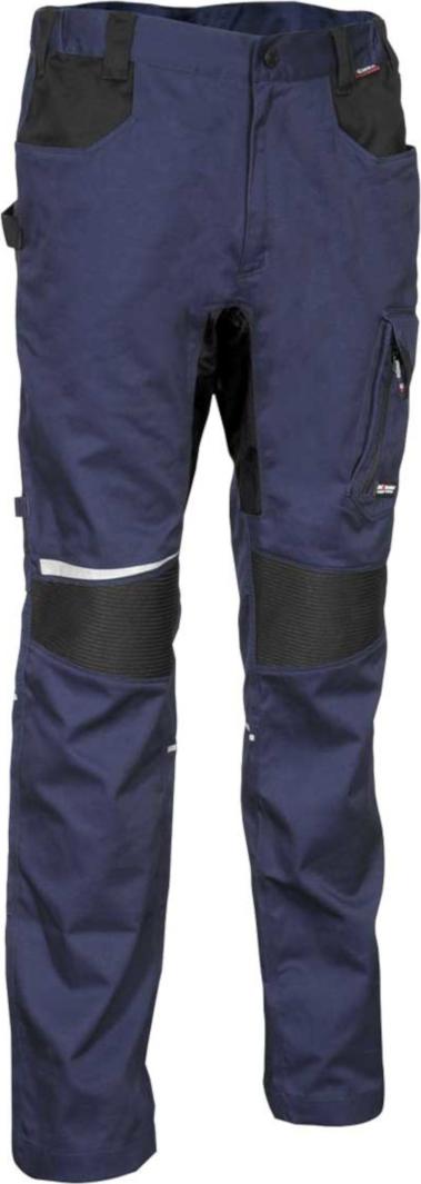 Cofra Arbeitshose Knien aus Rippstrick, Stretch blau 56 V582-0-02.Z56