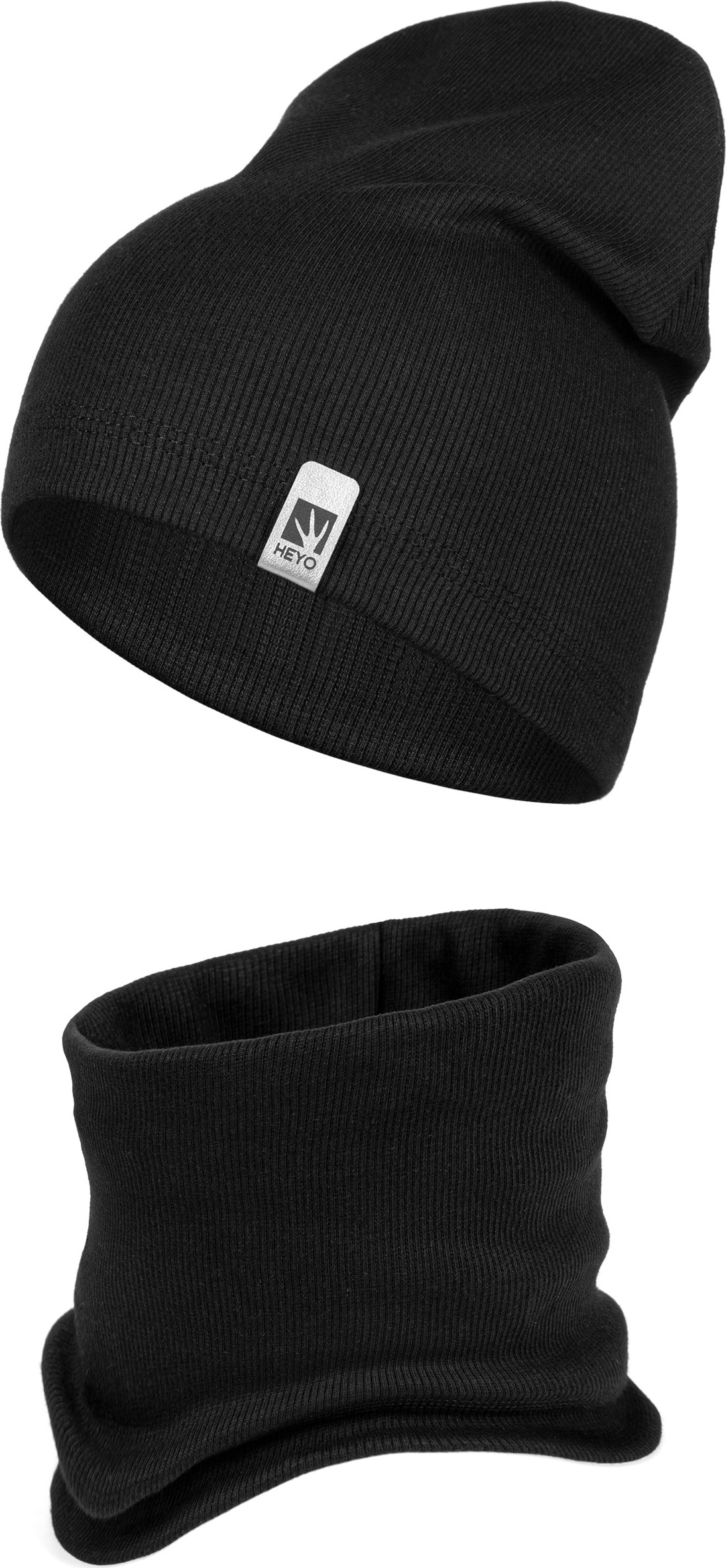 Kinder Winter Set Mütze & Schlauchschal - Warm Mit Bommel & Ohrenklappen