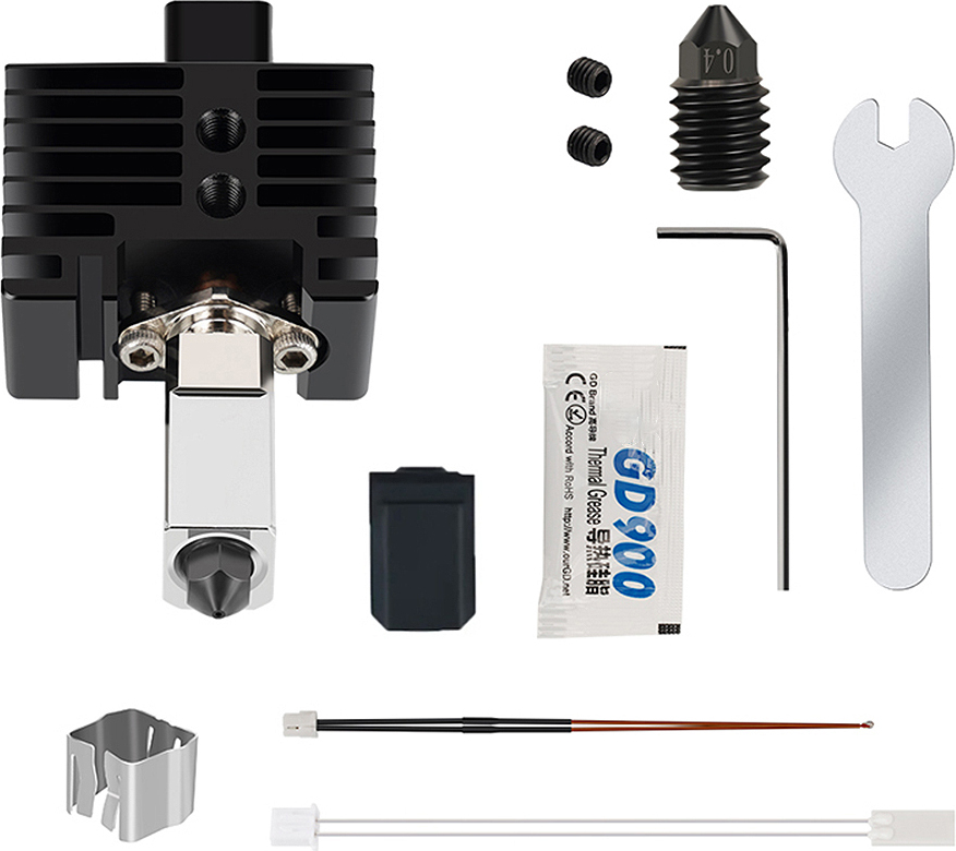 Hancaner Verbessertes Extruder-Hotend-Kit V2.0 fuer Bambu Lab