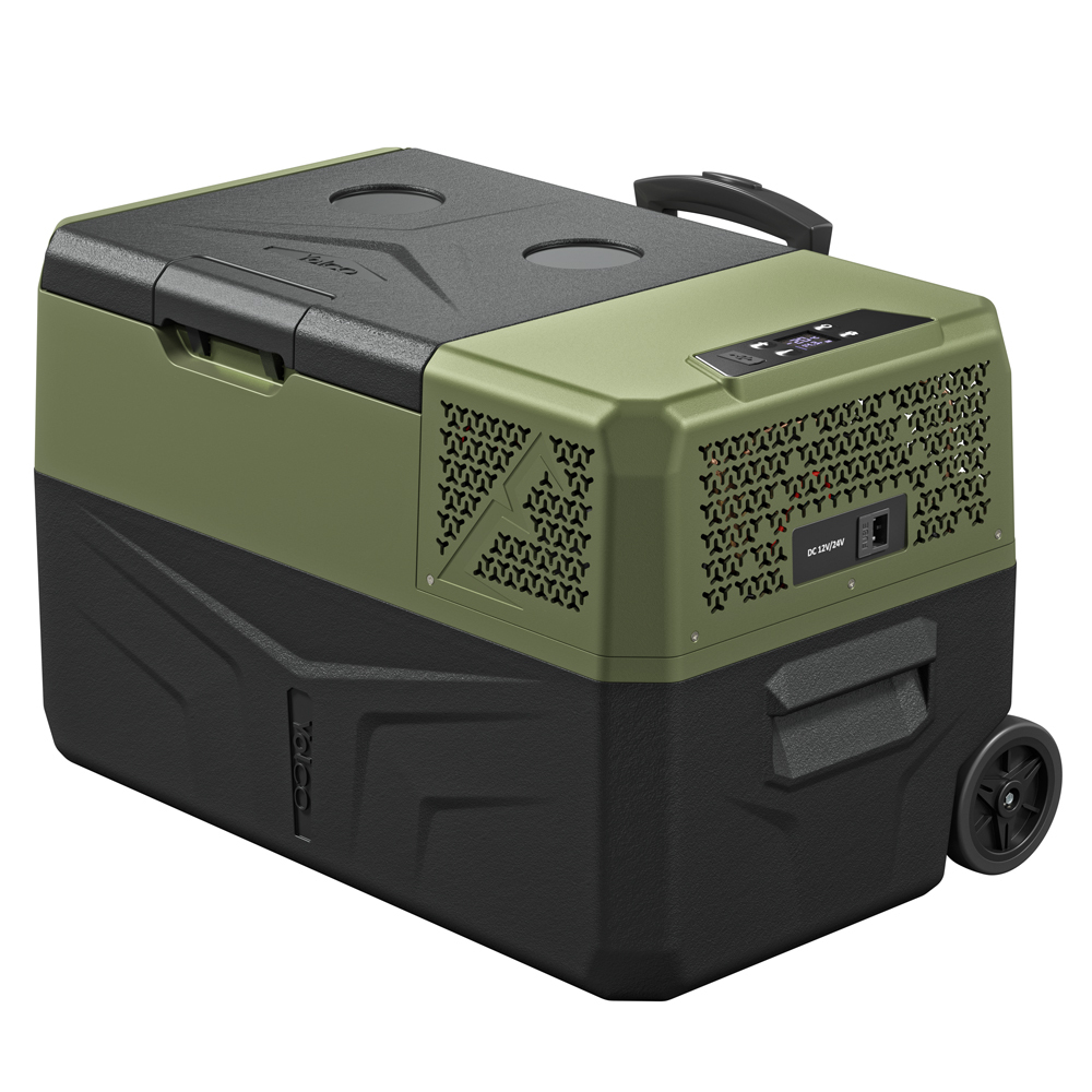 YOLCO BCX30 Green Kompressor Kühlbox 30L – Tragbarer Auto Kühlschrank, 12/24V & 230V