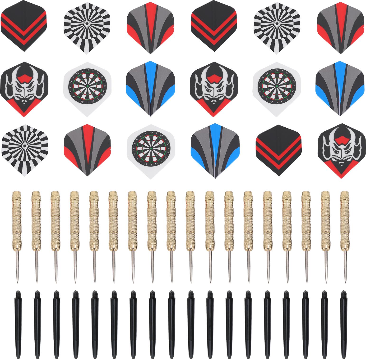Gistuch 18 Stück professionelle Stahlspitzen-Dartpfeile Flight Dart mit Nice Flights Indoor Fitness