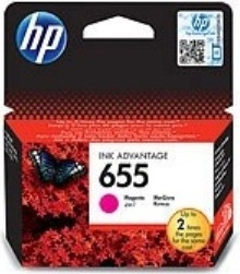 HP Purpurová originálna atramentová kazeta 655 Ink Advantage, Štandardná výťažnosť, Purpurová, Atrament na báze farby, 1 kusov, 600 strany