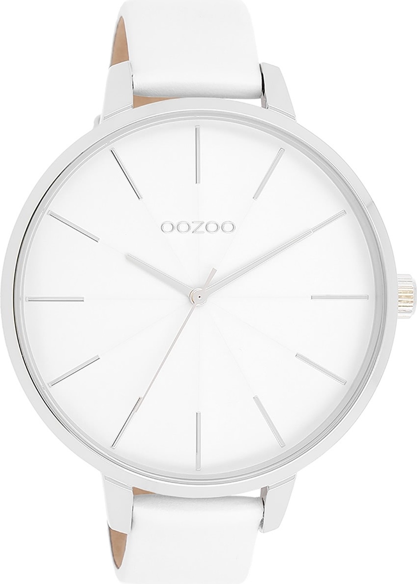 Oozoo dámske hodinky Hodinky analógové kožené biele UOC11345