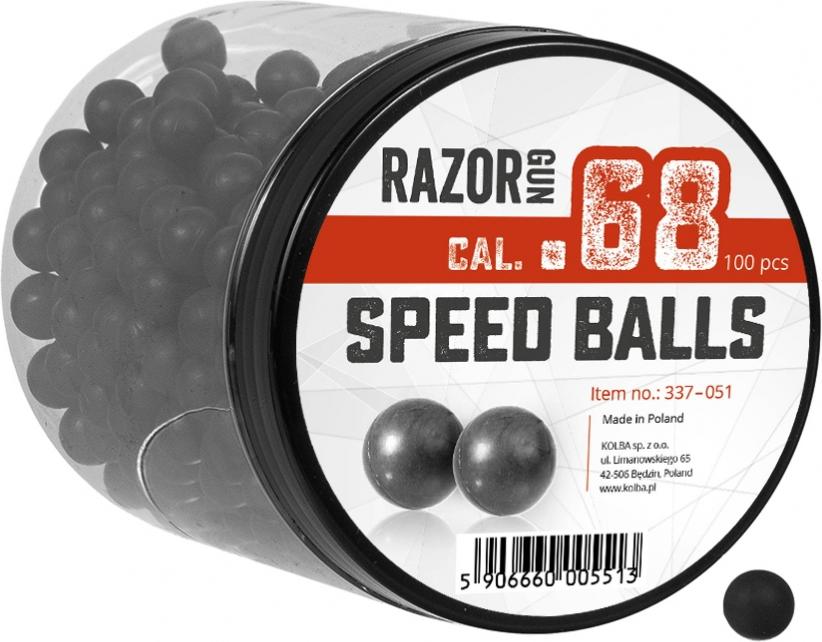 Gummigeschosse Kaliber 68, 100 Stück RazorGun für HDS 68, TCP, SG-68, BYRNA HD/SD/XL