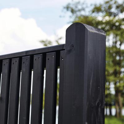 Zaun Teilelement PLUS Sendai 90 x 180 cm RAL 9005 schwarz