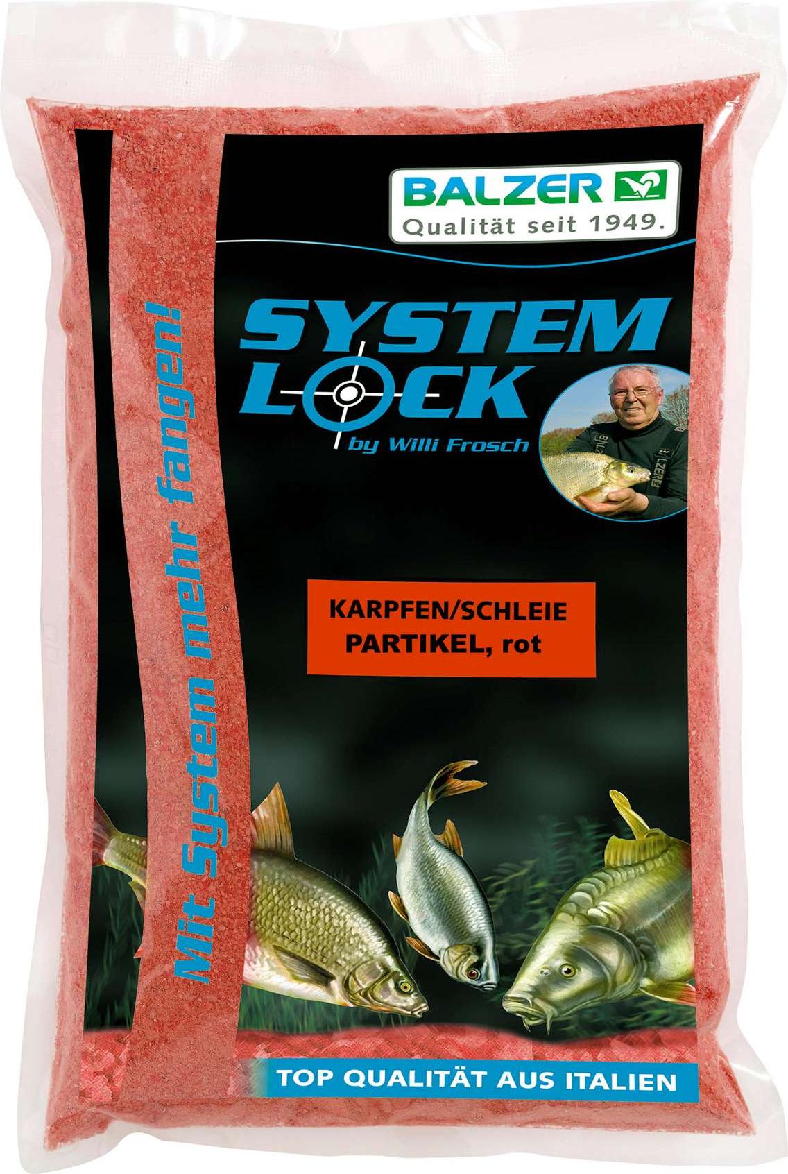 Balzer Systemlock Karpfen-Schleie Partikel rot