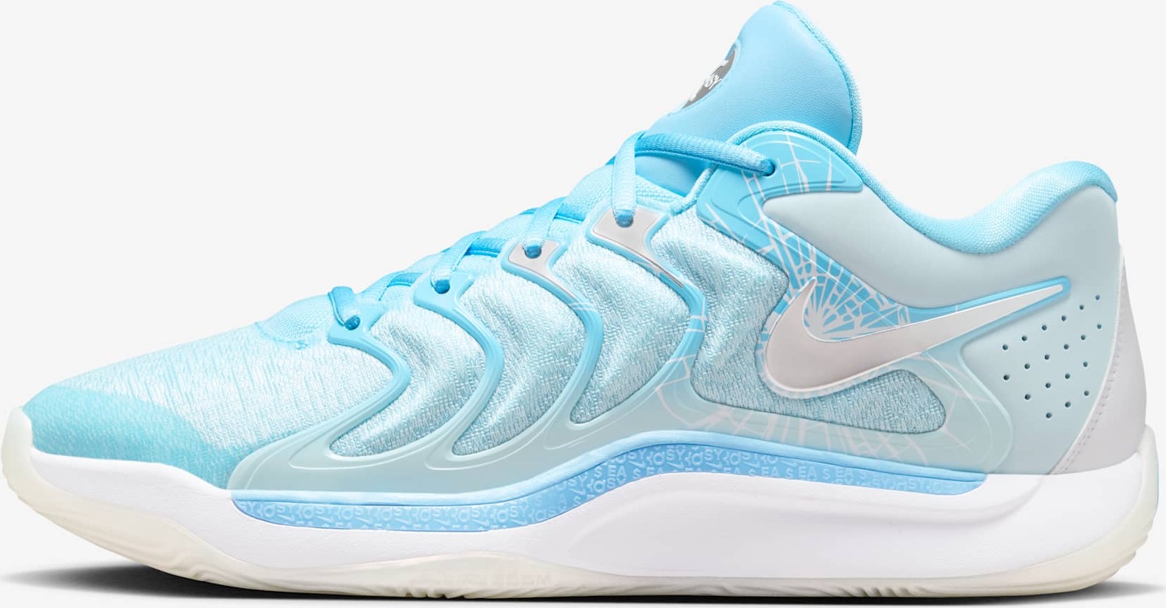 Nike Kd17 Xmas Pe - aquarius blue/metallic silver, Größe:10
