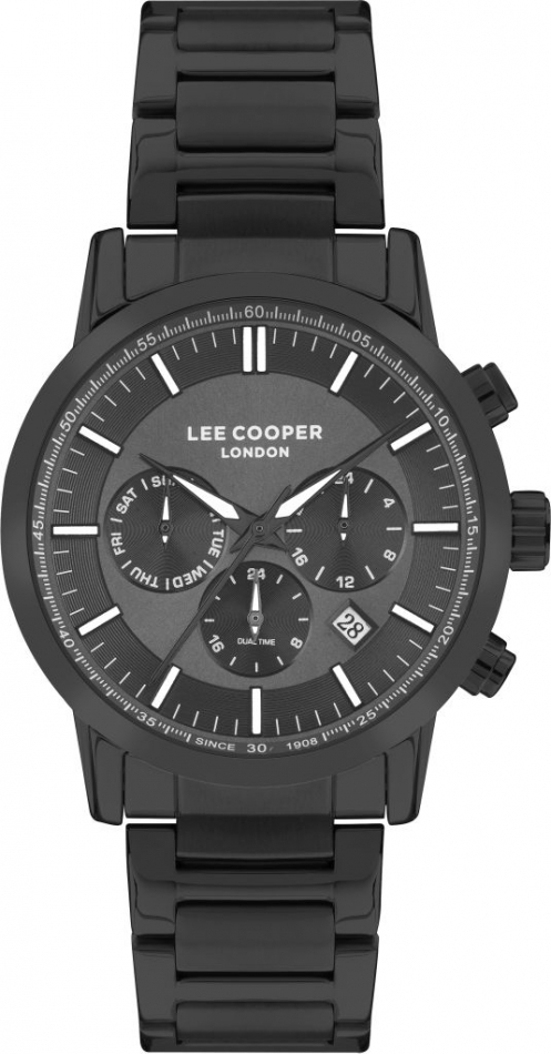 Herrenuhr LEE COOPER LC07505.660 in schwarz - ein tolles Geschenk für modebewusste Männer.