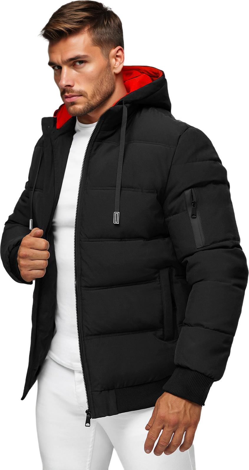 Herren Jacke Schwarz OZONEE JS/31M5003Z 3XL/56