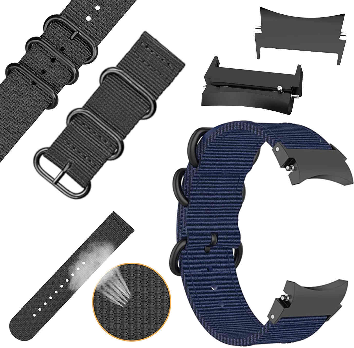 Pre Samsung Galaxy Watch FE 6 5 4 Normal Pro Classic Nylon Armband