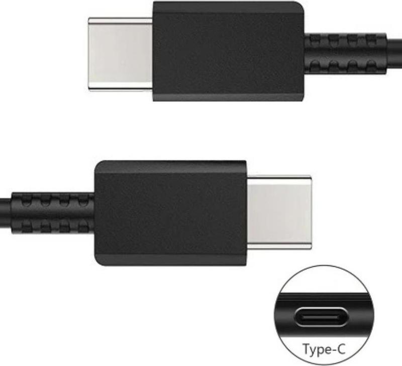 T-ProTek Schwarz USB-C auf USB-C Datenkabel Ladekabel für SONY Alpha 7 M3 Systemkamera