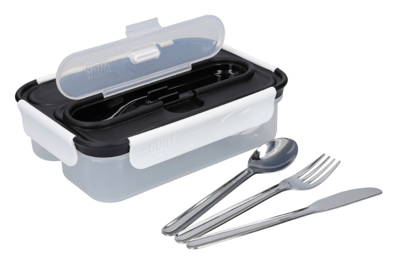 Lunchbox mit Edelstahl-Besteck, 1 L - BUILT New York | Professional
