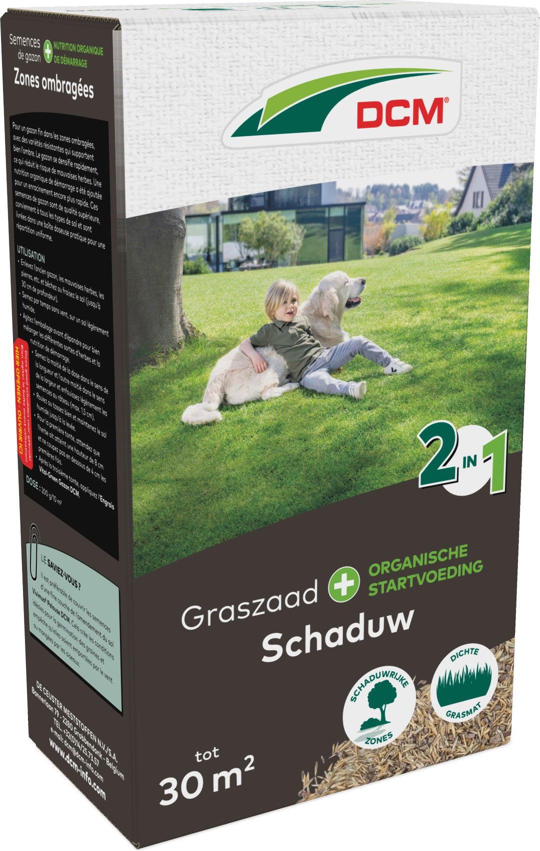 DCM & Lamarca DCM Grassamen für Schattenbereiche 2-in-1 mit Starter 30 m² 0,6 kg SCAN5413448148640