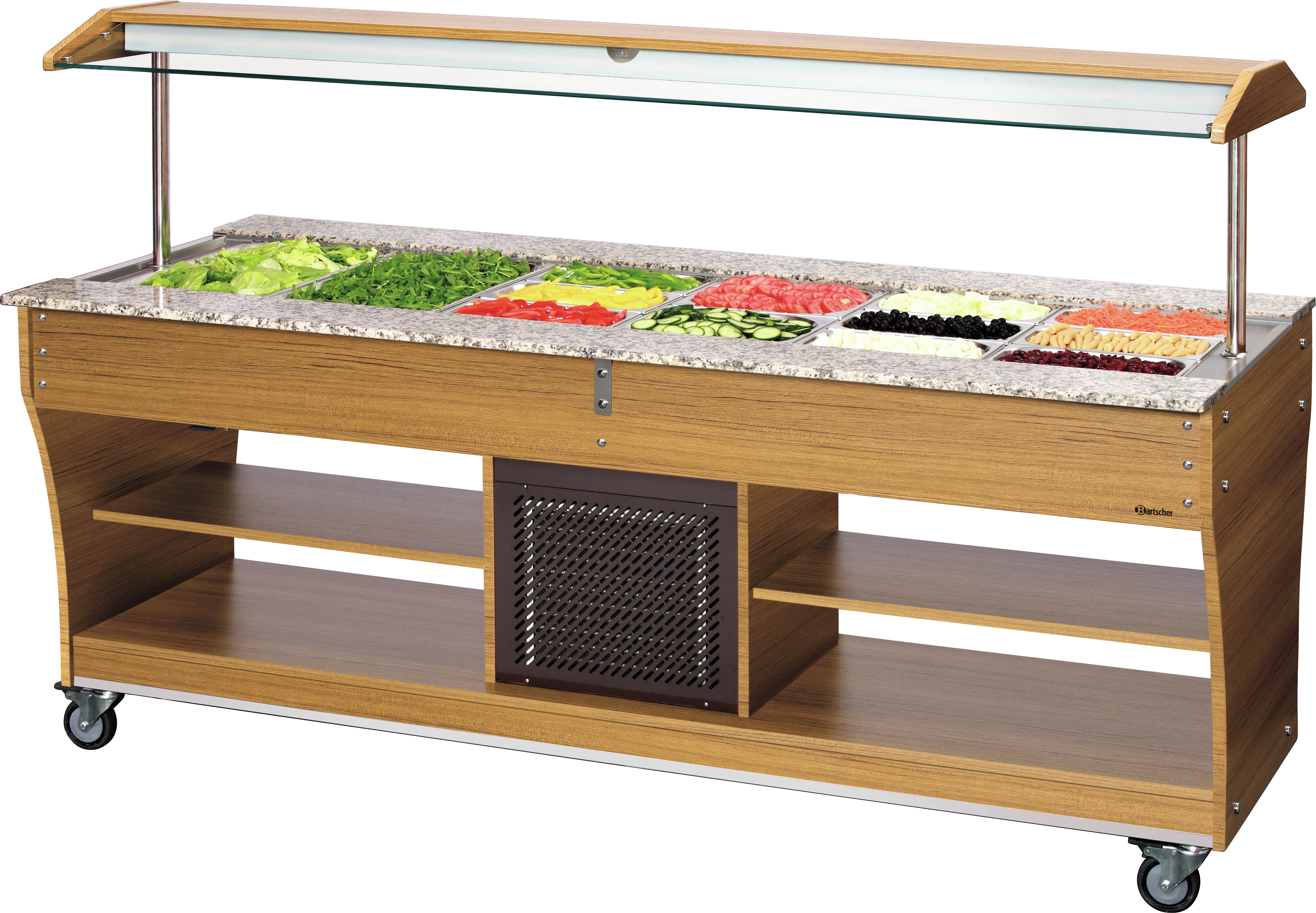Bartscher Buffetwagen, kalt, 6x 1/1 GN