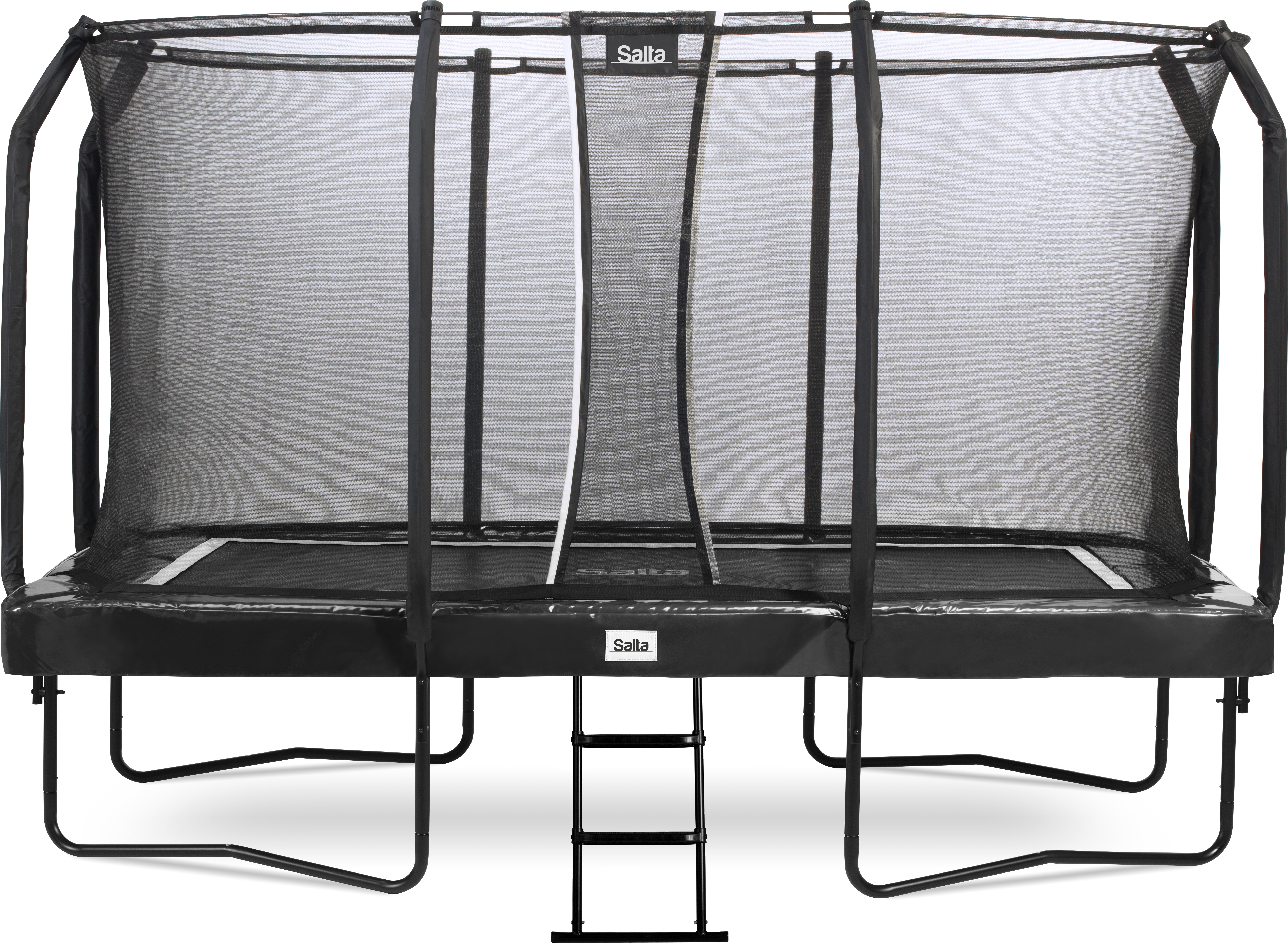 Trampolína Salta First Class - 427x244cm - obdĺžniková - čierna - vrátane. Rebrík