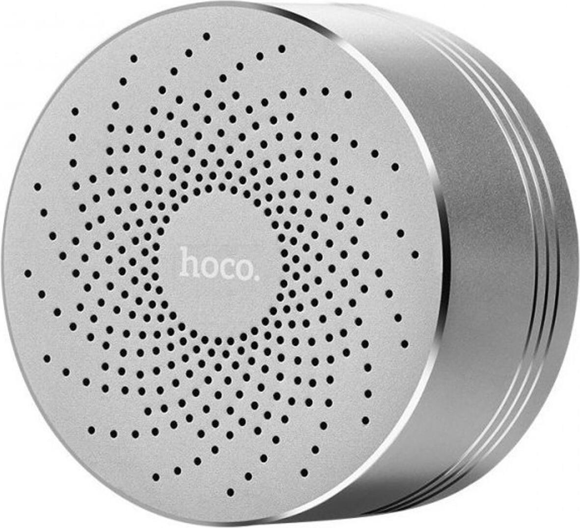 Hoco BS5 Bluetooth reproduktor prenosný MicroSD slot Premium Sound Robustný v striebornej farbe