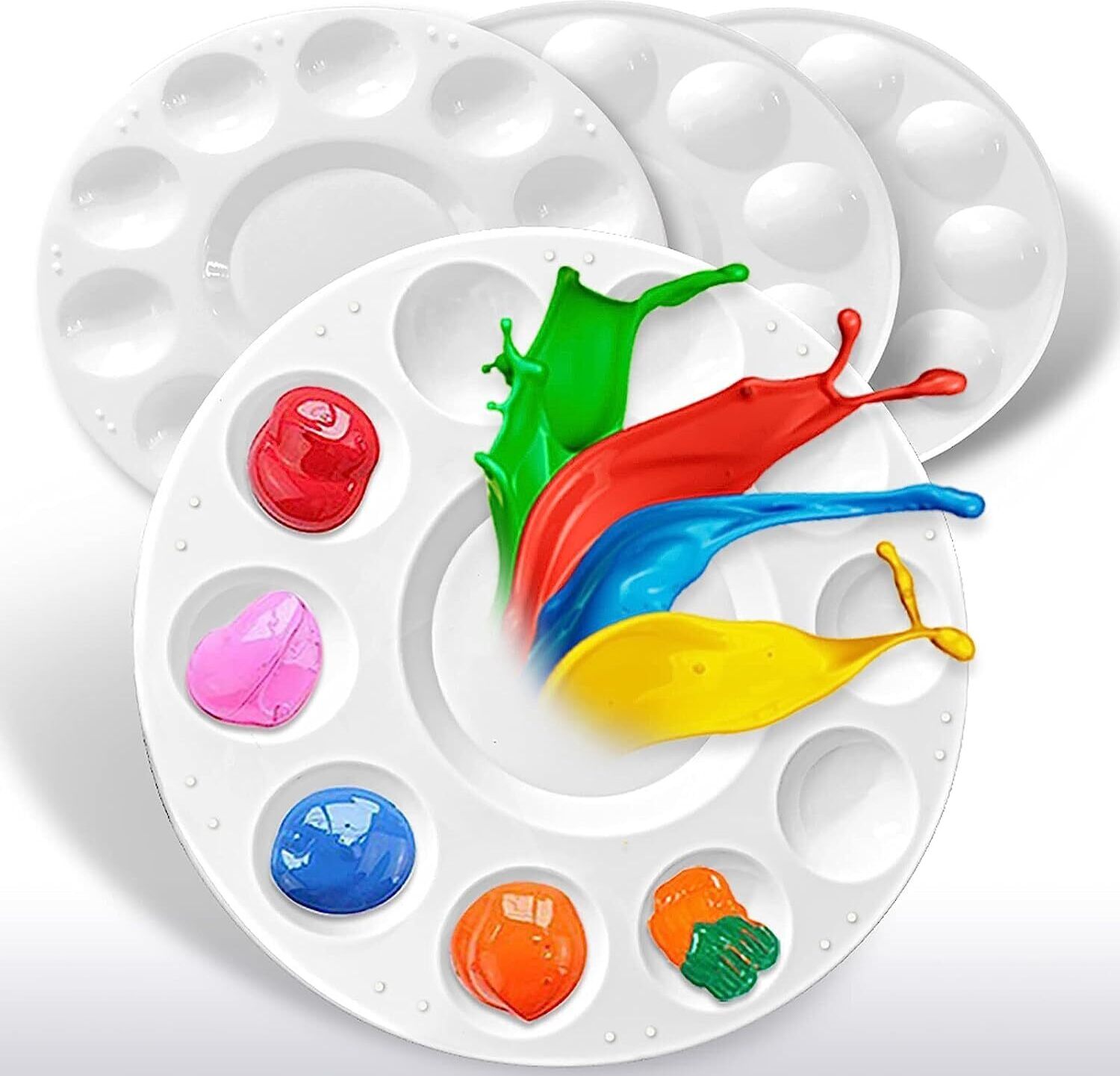 Mischpaletten Für Farben Malpalette Farbmischpaletten Mit Griffloch Acrylfarben Palette
