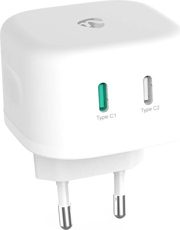 Sieťová nabíjačka | 45 W | GaN | Funkcia rýchleho nabíjania | 2,25 A / 3,0 A | Počet výstupov: 2 | 2x USB-C? | Automatická voľba napätia