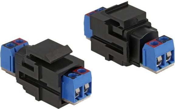 DELOCK Keystone Terminalblock > Terminalblock schwarz 86867