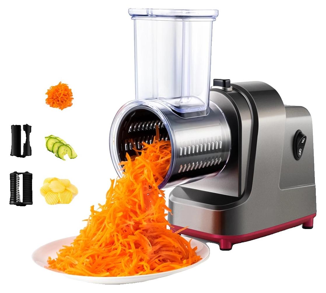 Mandoline à Légumes RotoChef TECTECHT - 3 Lames Tambour Amovibles - Base Ventouse - Multifonction Pour Coupe Et Râpe