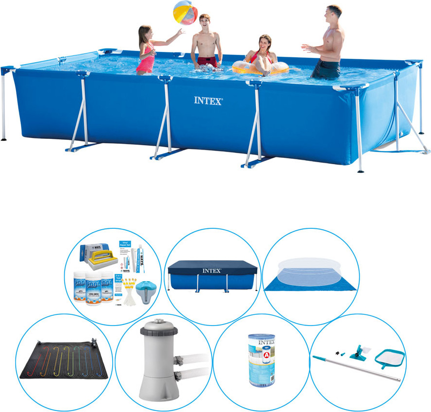 Rámový bazén Intex Rectangular 450x220x84 cm - Balenie bazéna
