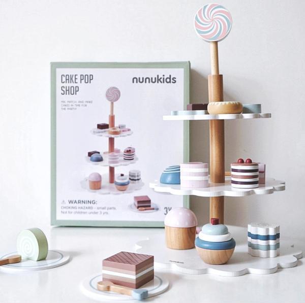 360Home Kinderspielzeug Holzsimulationstorte Desserts Set