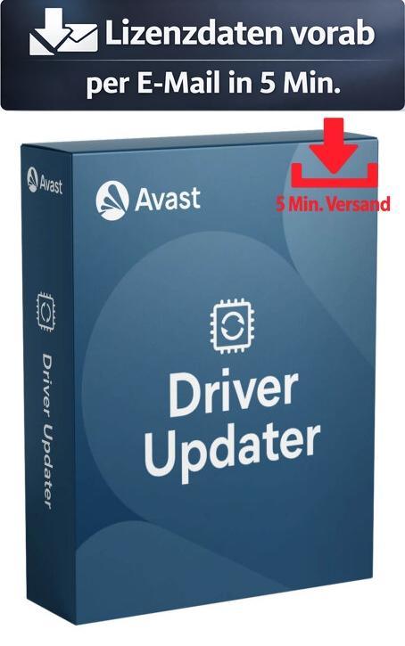 Avast Driver Updater (1 PC - 1 Jahr) ESD Hilfsprogramme Tools Treiber 5 Min. Versand als Download per Mail DRW.1.12M