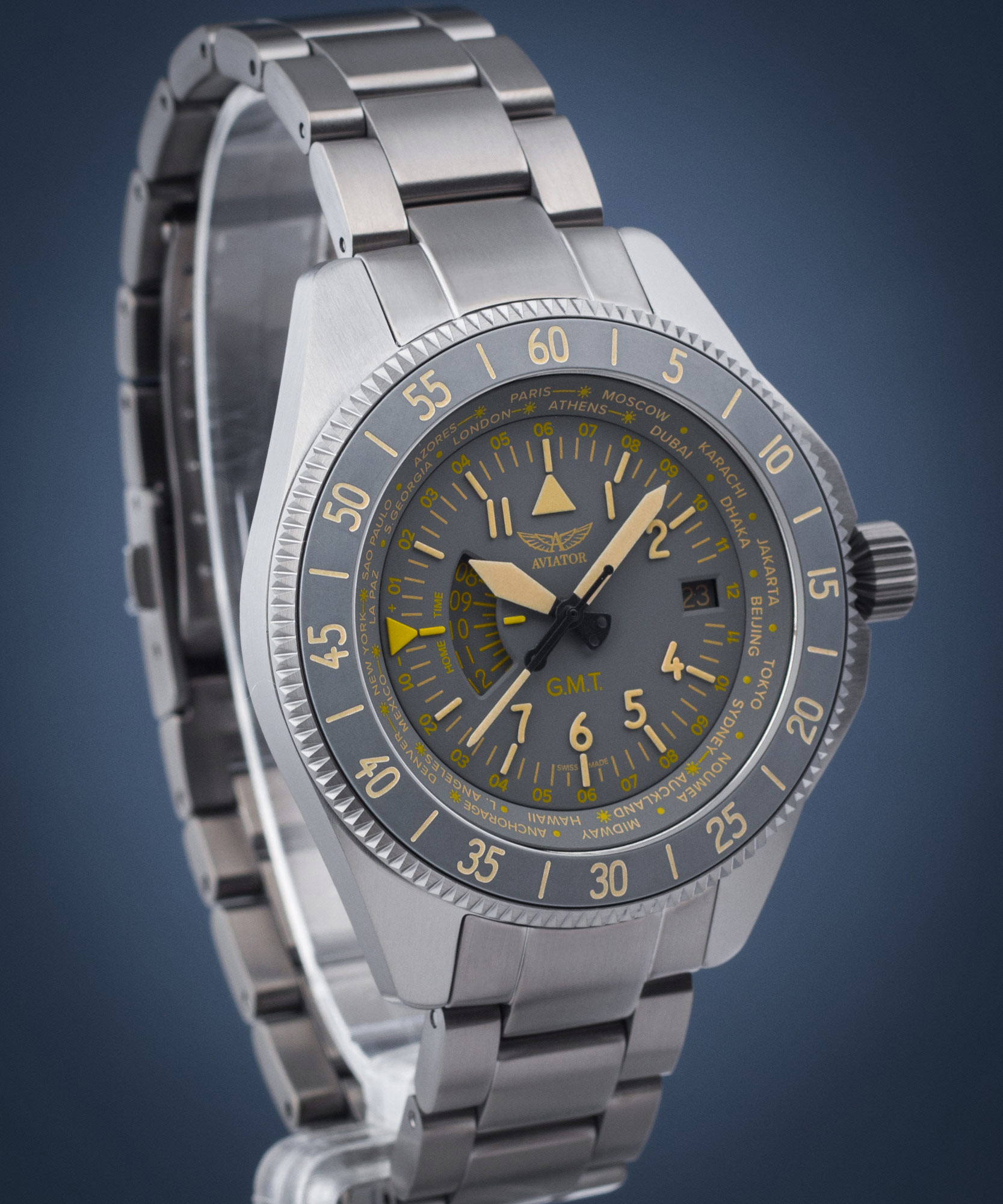 Pánske hodinky Aviator Airacobra GMT