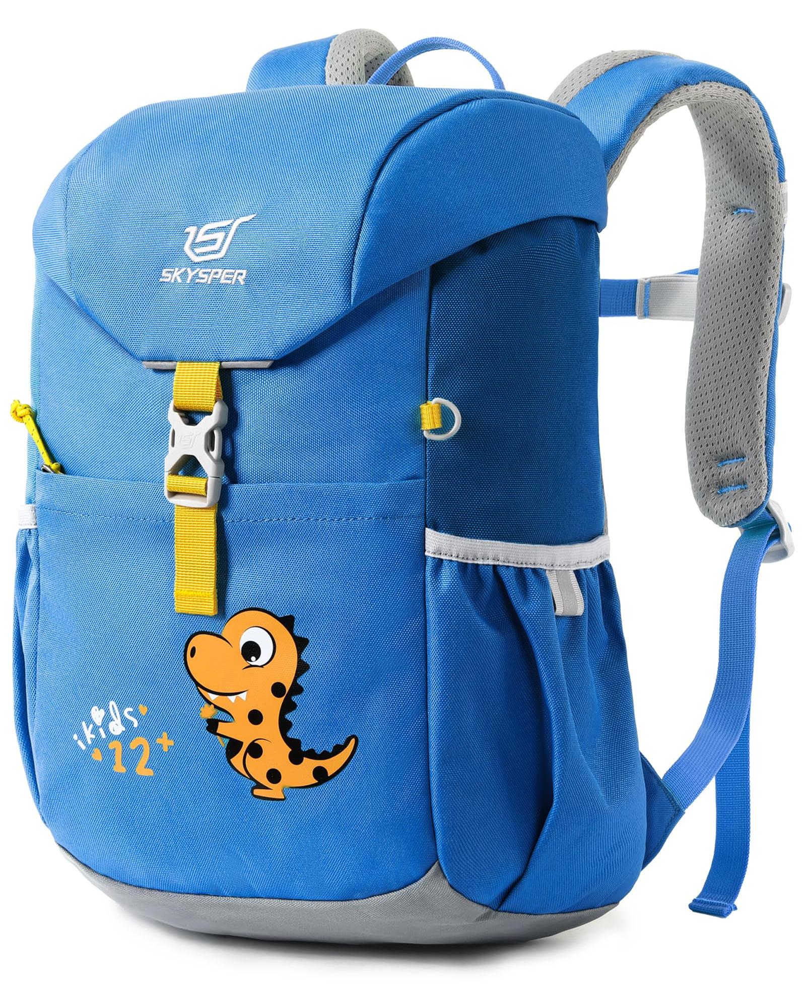 Merkloos Kinderrucksack 12L, Wanderrucksack für Kinder 5-8 Jahre, für Kindergarten, blau, 39 x 25 x 14 cm