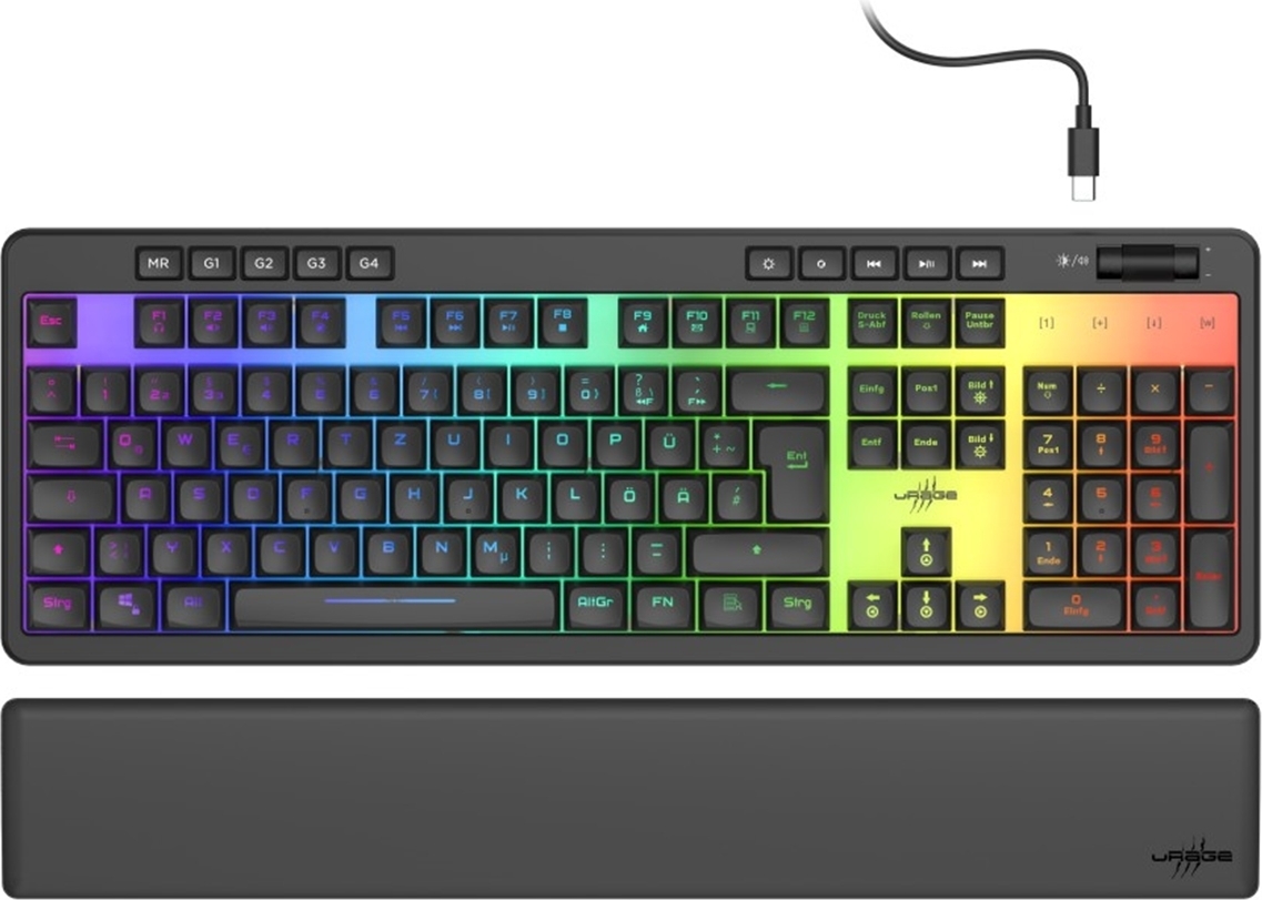 uRage Gaming-Tastatur Exodus 515 Illuminated, Schwarz 00217830