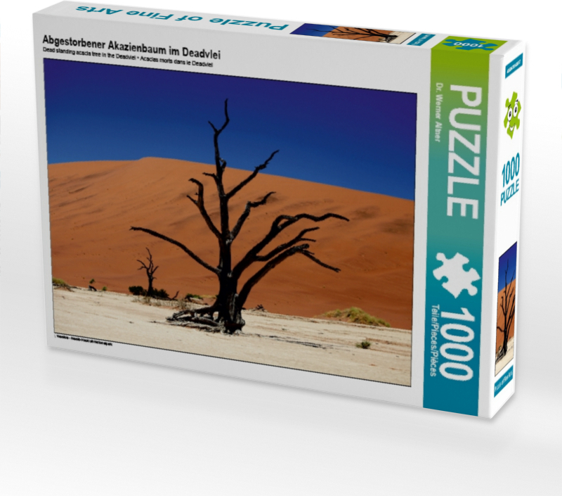 Calvendo Abgestorbener Akazienbaum im Deadvlei 1000 Teile Puzzle quer 640x480mm, Werner Altner Dr.; 7393835