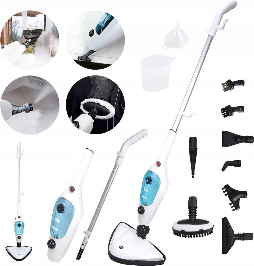 Eldom Steam Mop 2In1 1500W - Chemiefreier Dampfreiniger Für Fussböden, Fenster Und Polstermöbel BELLA-B-2546