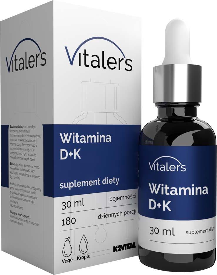 Vitaler's Vitaler’s Vitamin D3 2000 IE + K2-MK7 75 µg Tropfen – 30 ml VIT-0239