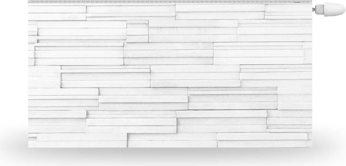 HUBDECO Magnetický kryt na radiátor 120x60cm Magnetický kryt na radiátor s motívom bielych tehál 3D Vodotesný, zvýšená odolnosť proti oderu, kryt na radiátor