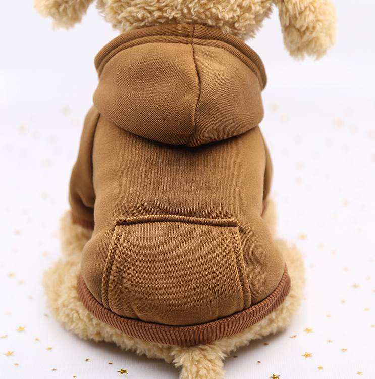 mc star Hunde Hoodie Baumwolle, Hundemantel, Haustier Hund Warm, Mit Kapuze Hund Pullover Haustier Kleidung Hund Katze Kleidung, Hundekleidung Winter, L, rosa