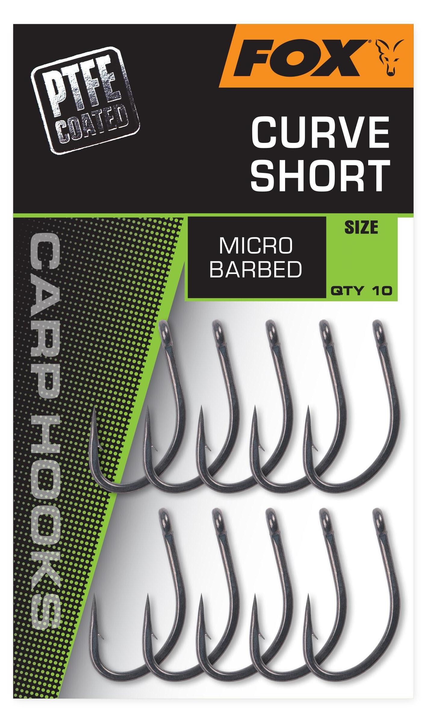 Fox PTFE Coated Hooks Curve Short Size 8