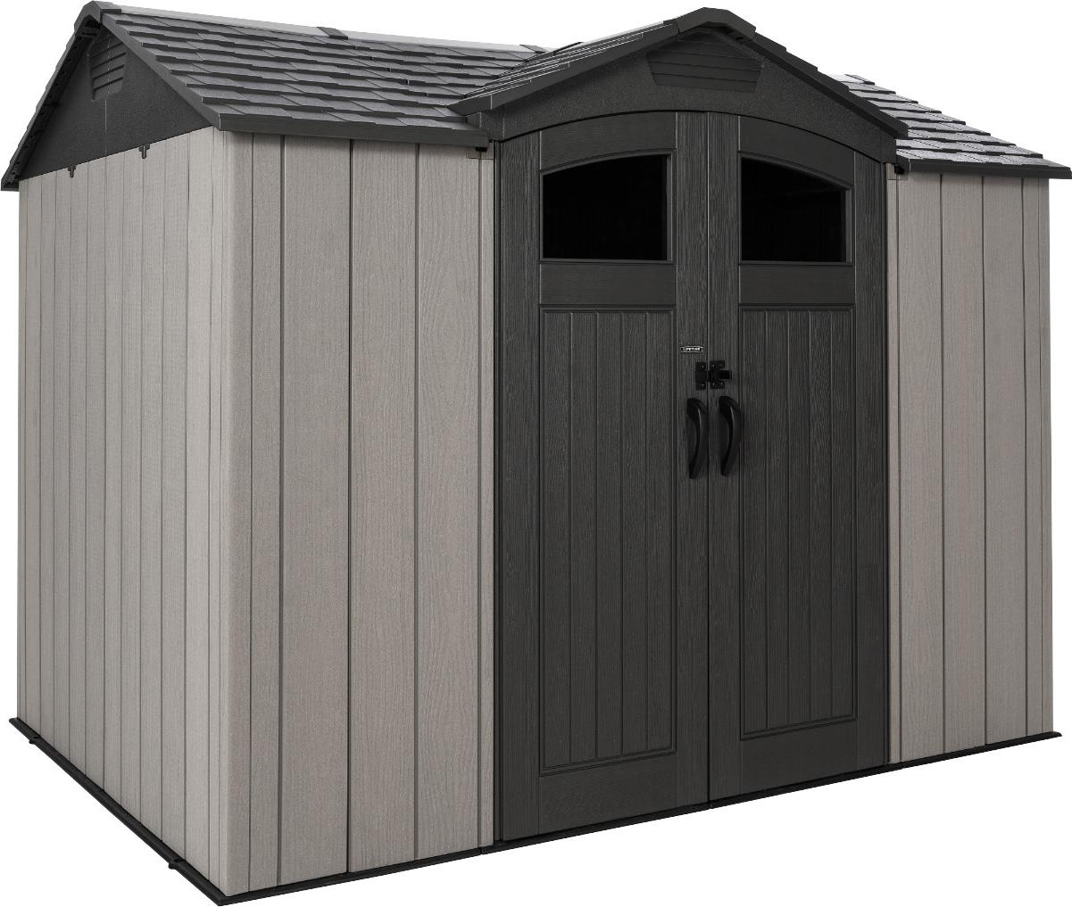 Doživotný plastový prístrešok Ohio s podlahou Grey 3x2 m