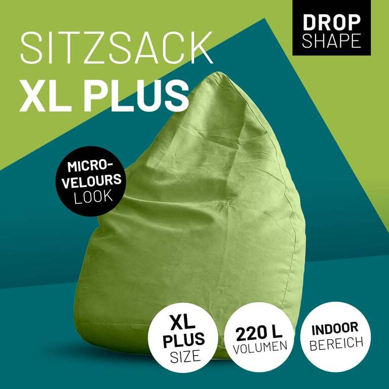 DS Produkte Lumaland Sitzsack 220l grün S0001