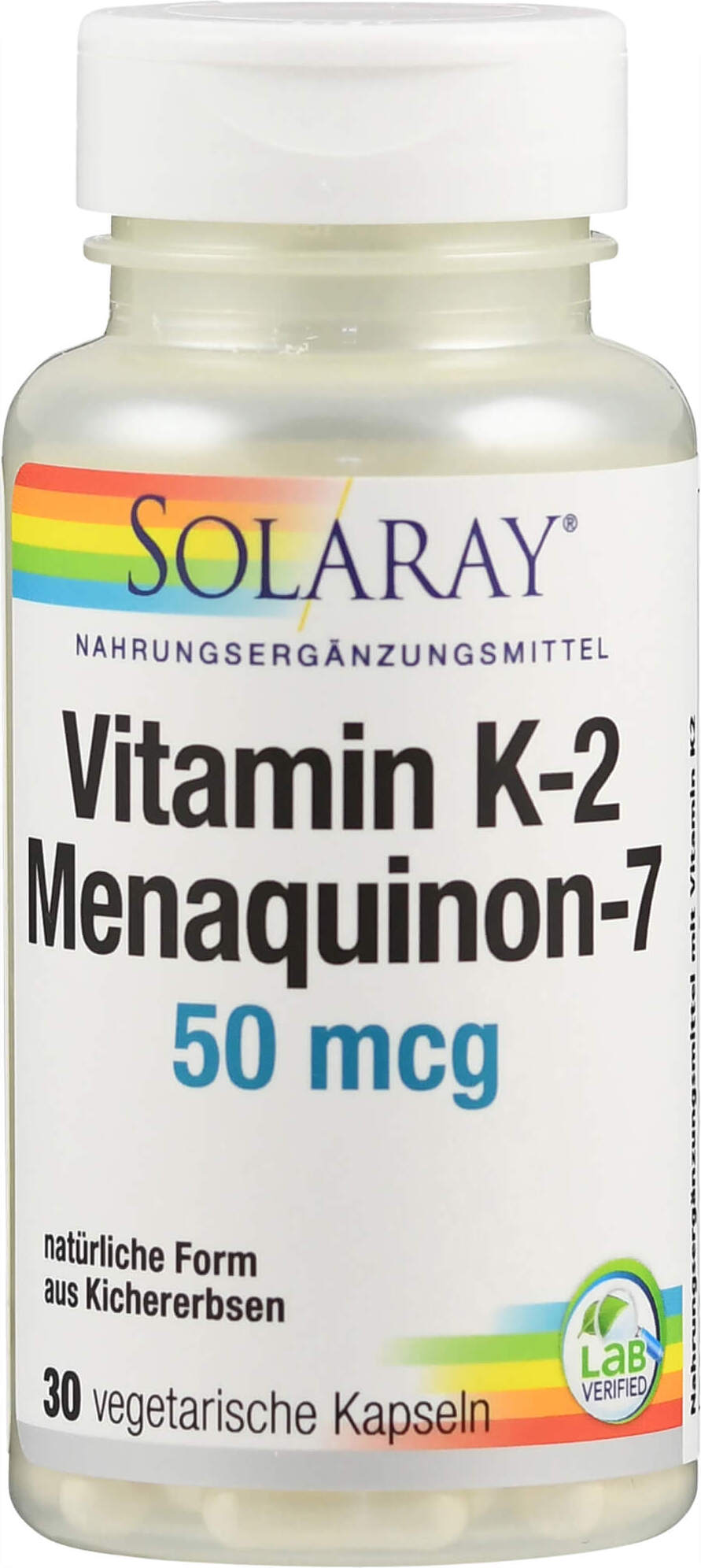 BIG Supplements Vitamin K2 Menaquinon-7 50 mcg Solaray, 30 St KAP 15880366