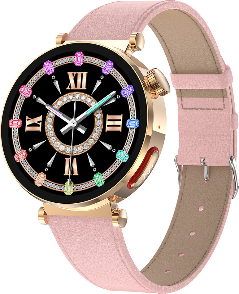 1,27" Smartwatch dámy, s funkciou telefónu fitness tracker hodinky IP68 športové monitorovanie zdravia BT5.2 S0S funkcia tiesňového volania, nemecká čeština