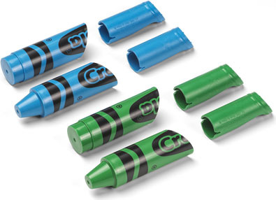 Wandhaken, Blau/Grün - Polypropylen - Crayola