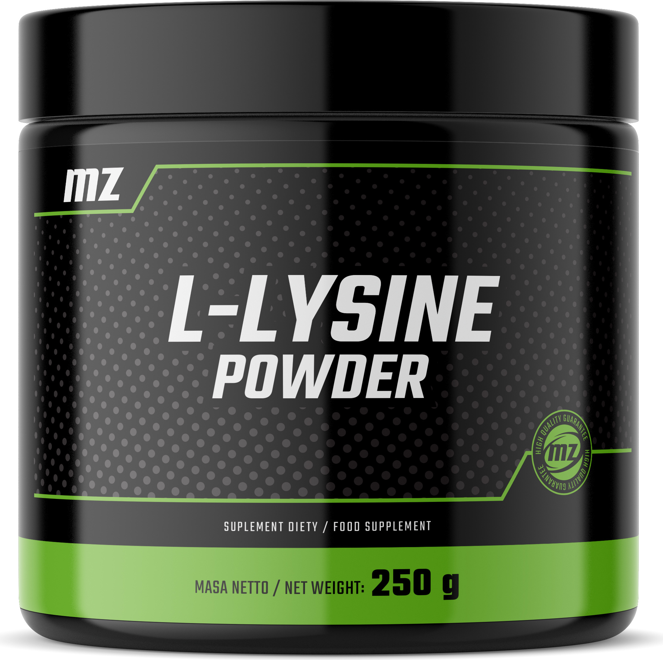 MZ Meet the zone L-Lysin Pulver 250g - Reines L-Lysin HCI 1000 mg Portion - 250 Portionen MZS-00300