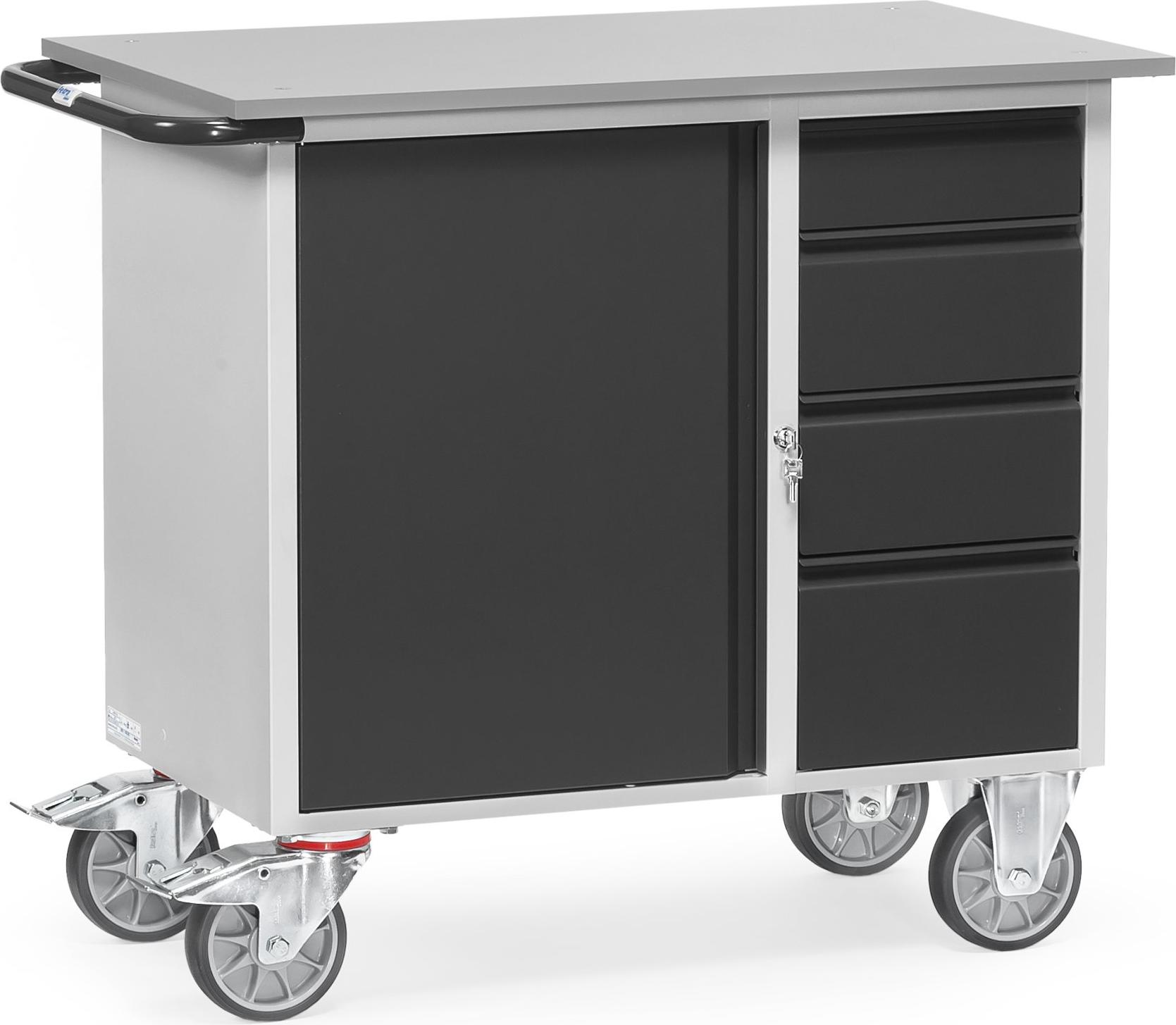 Fetra Transportgeräte Fetra Werkstattwagen Ladefläche 985 x 590 mm, 2452/7016 2452-7016