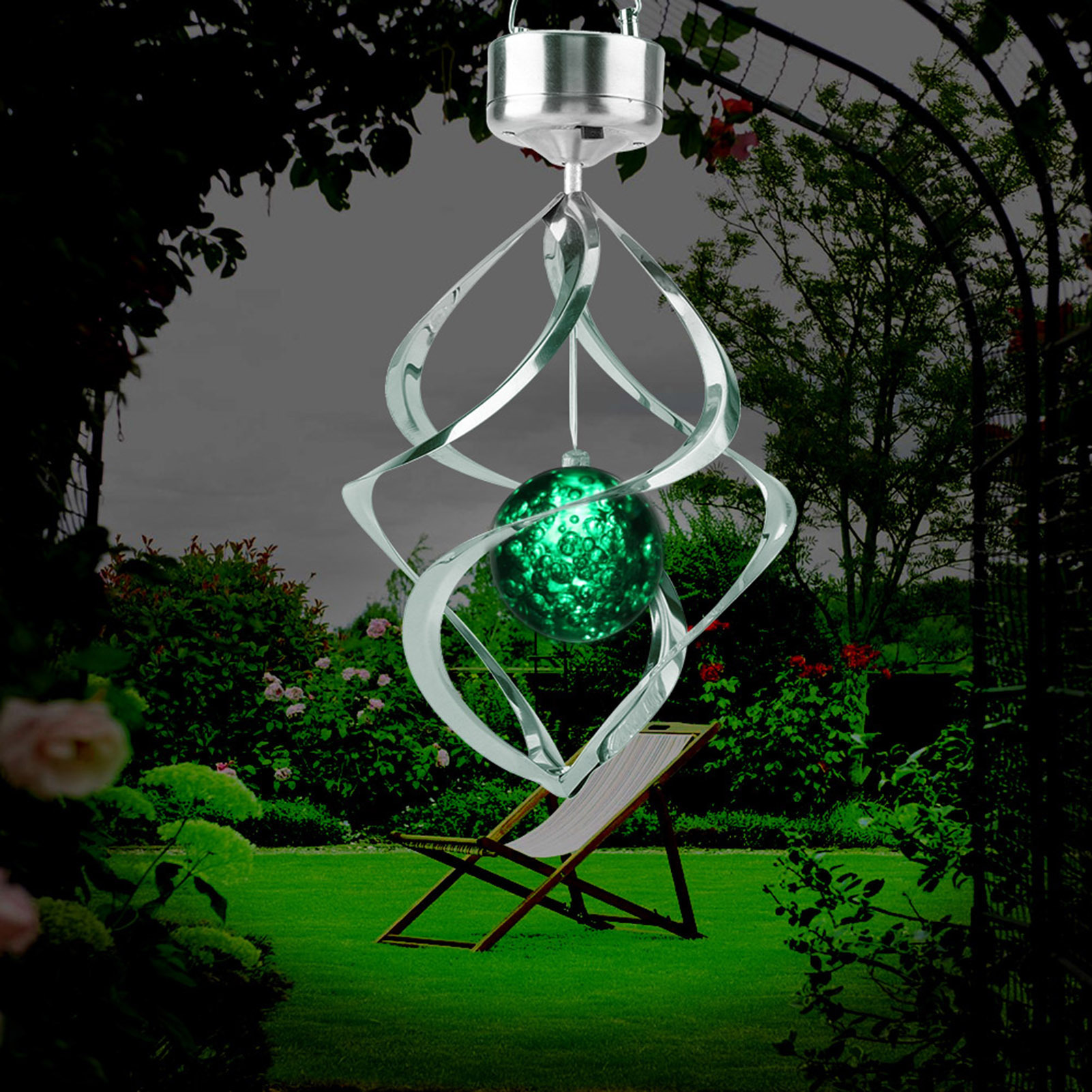 Cocosity Solarstrom-Licht,Sensor-LED-Licht,Windspiel-Licht,Windspiel-Lampe,Sensor-LED-Lampe
