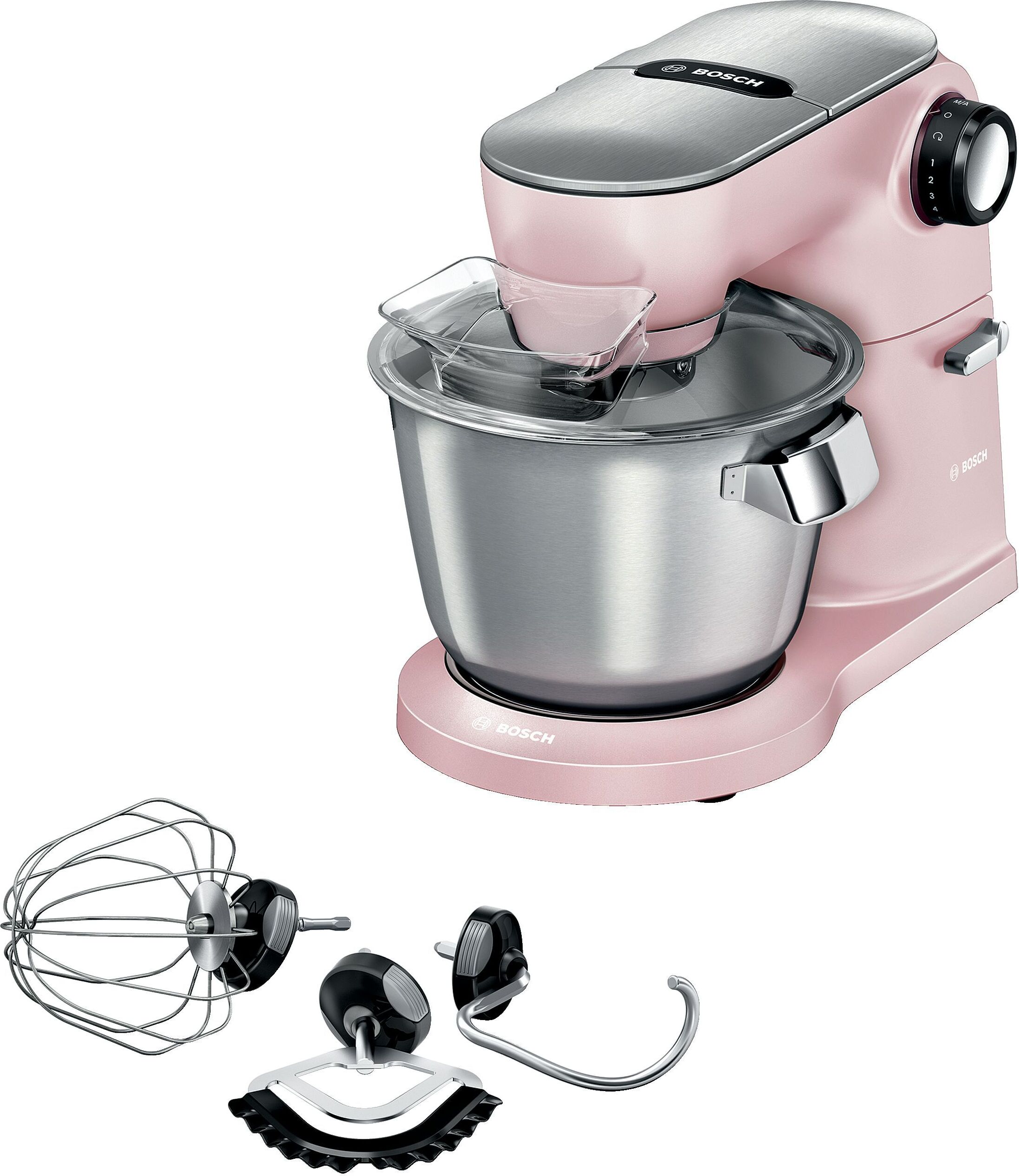 Bosch MUM9A66N00 Pastelovo ružový - kuchynský robot s výkonom 1600 W