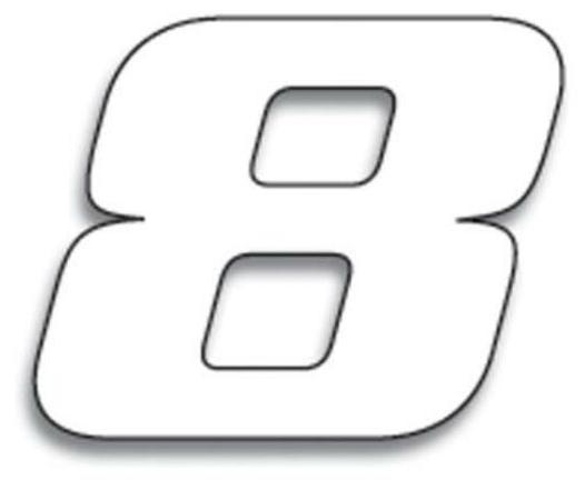 Blackbird Rennnummern Weiss 8