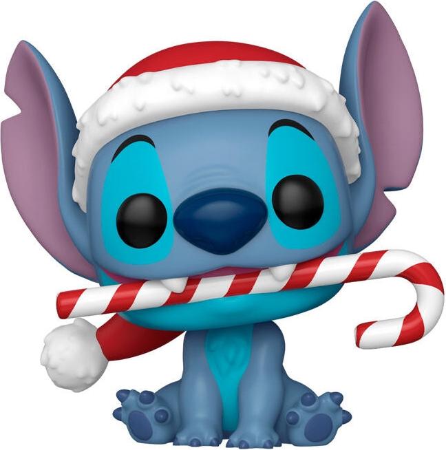 Northix Disney Stitch Figur mit Zuckerstange, Weihnachts-Sammlerstück