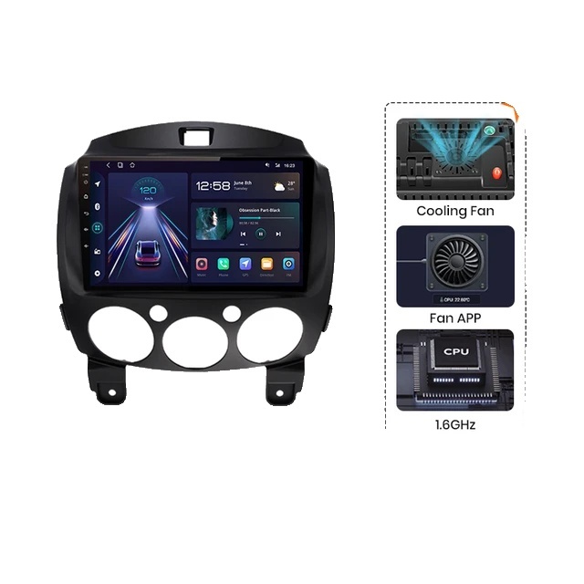 Autorádio, multimediálny systém Android, kompatibilita s Carplay, 4G WIFI 6-128GB